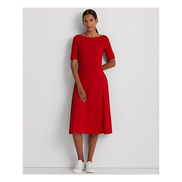 Lauren Ralph Lauren Dresses Lauren Ralph Lauren Womens Red Elbow